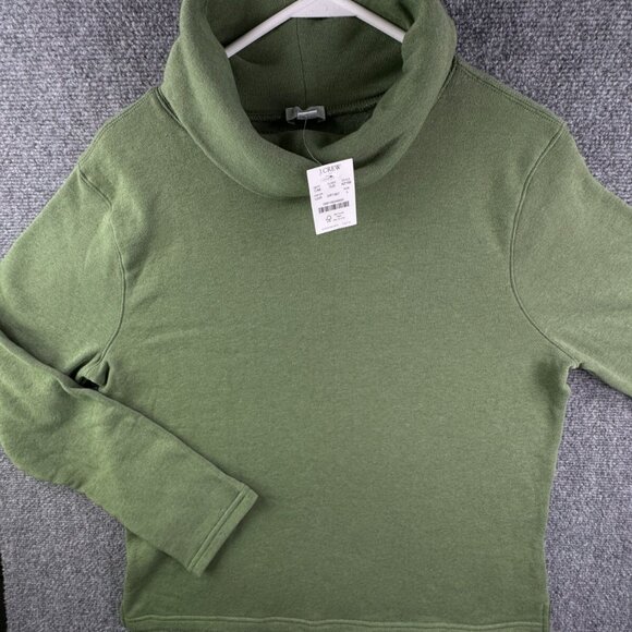 NWT J. Crew Baggy Turtleneck Sweater Fleece Lightweight Long Sleeve Pullover - Picture 1 of 13